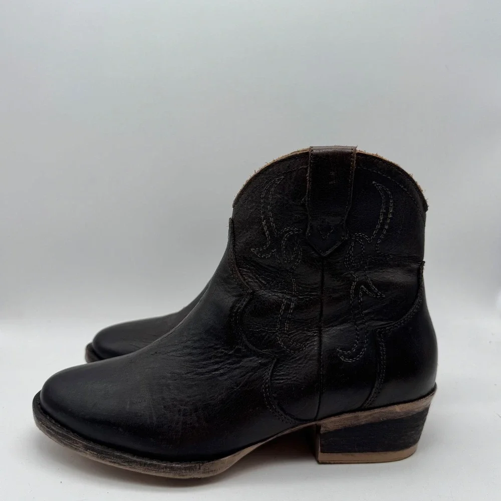 Circle G by Corral Brown‎ Leather Western Ankle Boots Q5161 Womens 7.5 M